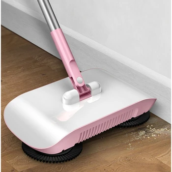 

Free Shipping Plastic Lazy Hand Push Home Sweeper Broom Dustpan Handheld Dust Collector Indoor Outdoor Hard Floor Cleaning Tools