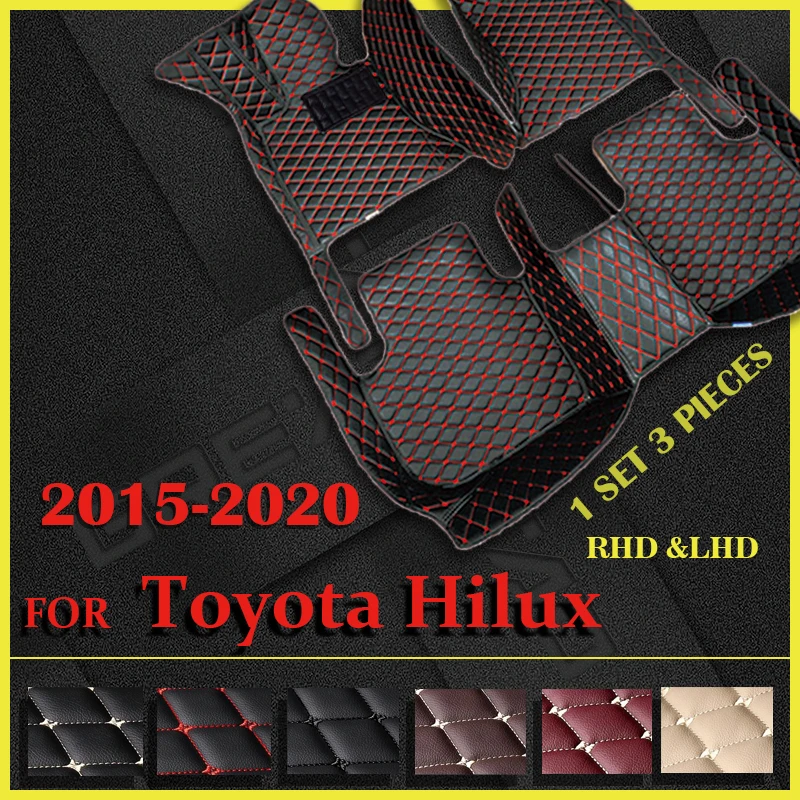 Car Floor Mats For Toyota Hilux 2015 2016 2017 2018 2019 2020 Custom
