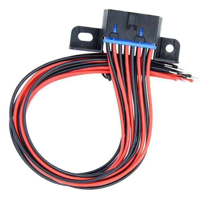 J1962F OBD2 16 Pin гнездовой разъем фиксированный жгут женский конструктор тире порт с полным кабелем