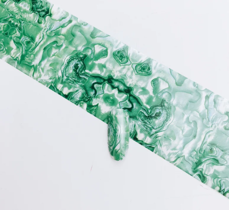 Shell Green Zziell наклейки для ногтей из фольги мраморная оболочка серия многоузорных переводных бумажных наклеек блестящие DIY аксессуары для дизайна ногтей украшения - Цвет: Shell Green