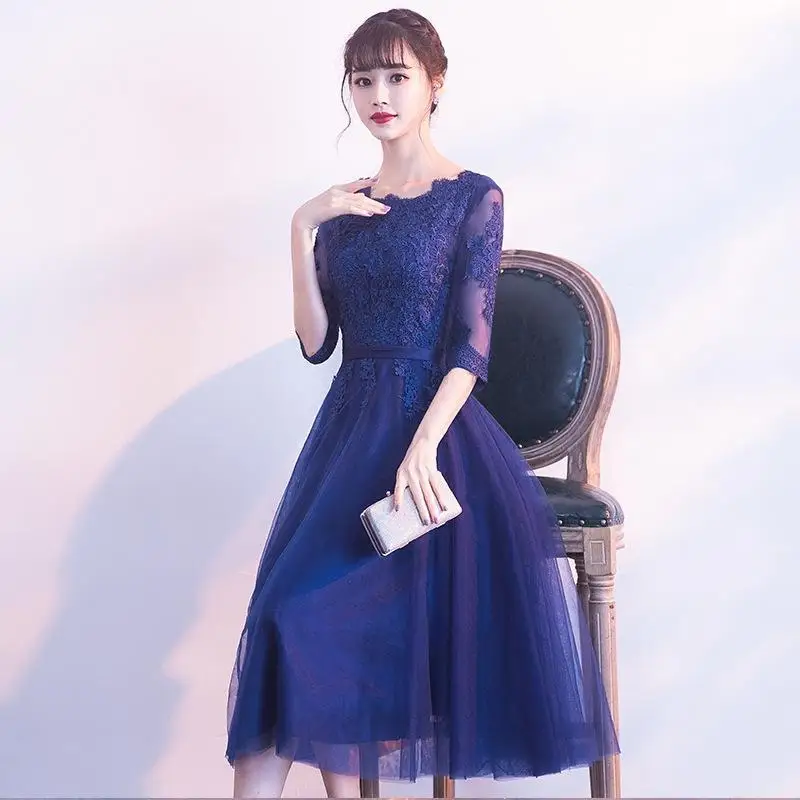 Новое поступление короткие кружевные сексуальные платья с коротким рукавом Vestidos вечерние платья