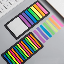 Étiquettes autocollantes pour Page planificateur, 160/300 pièces, étiquettes d'indexation fluorescentes transparentes en couleur, papeterie scolaire et de bureau 