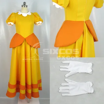 

Hot Selling Movie White Princess Cosplay Costume Yellow Formal Dress Lolita Party Role Play Clothing High-End Custom Make Any