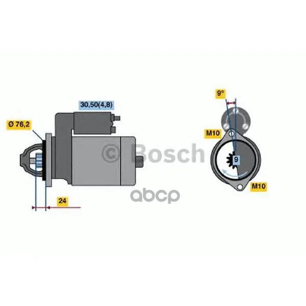 Стартер 12v 2.1kw Bosch арт. 0001109203