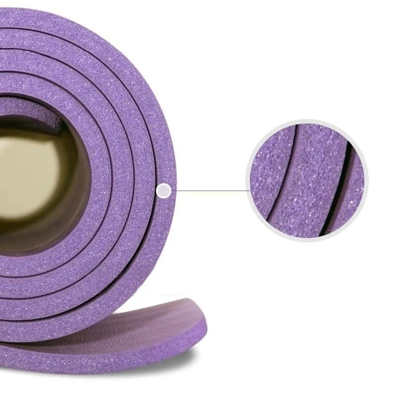 Коврик для йоги 10 мм Мягкий Нескользящий мат упражнений дома спортзала фитнеса