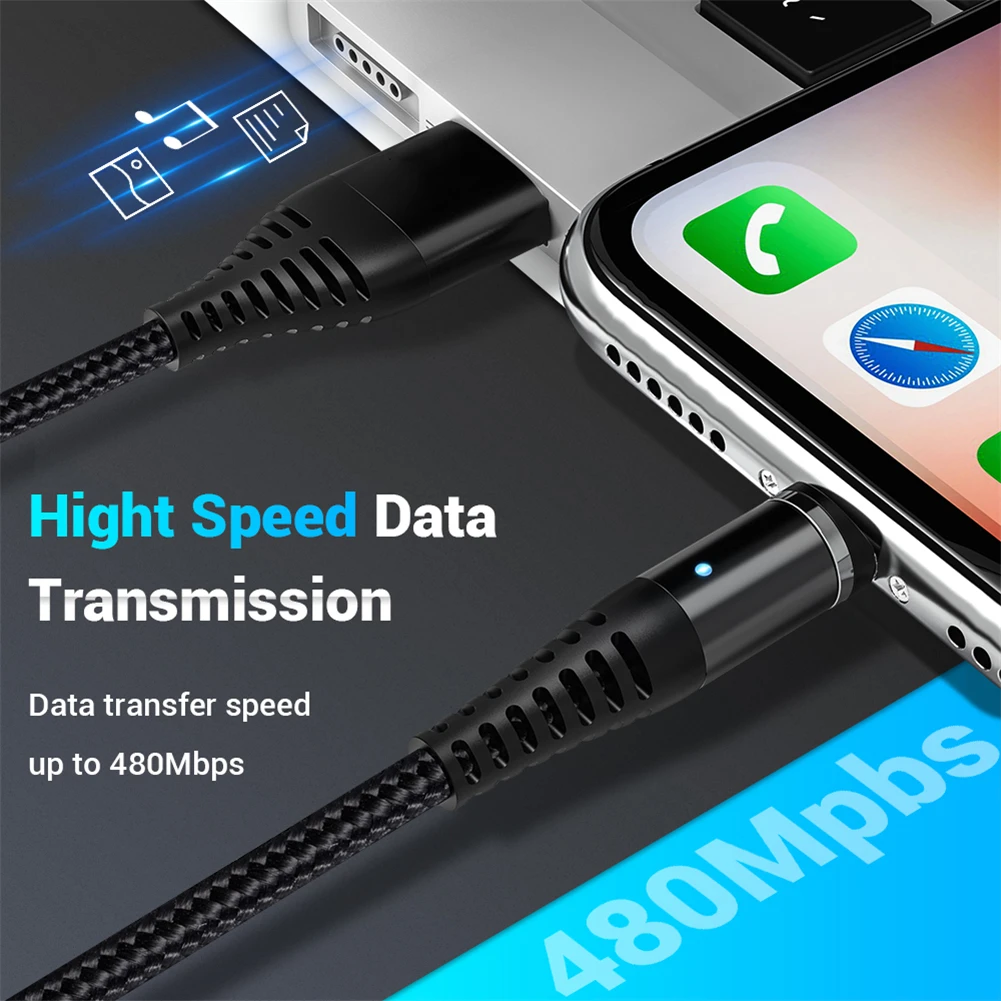Магнитный кабель для быстрой зарядки 360 ° 5A Магнитный кабель type-C Micro USB для быстрой зарядки huawei mate 30 P30 Pro Lite