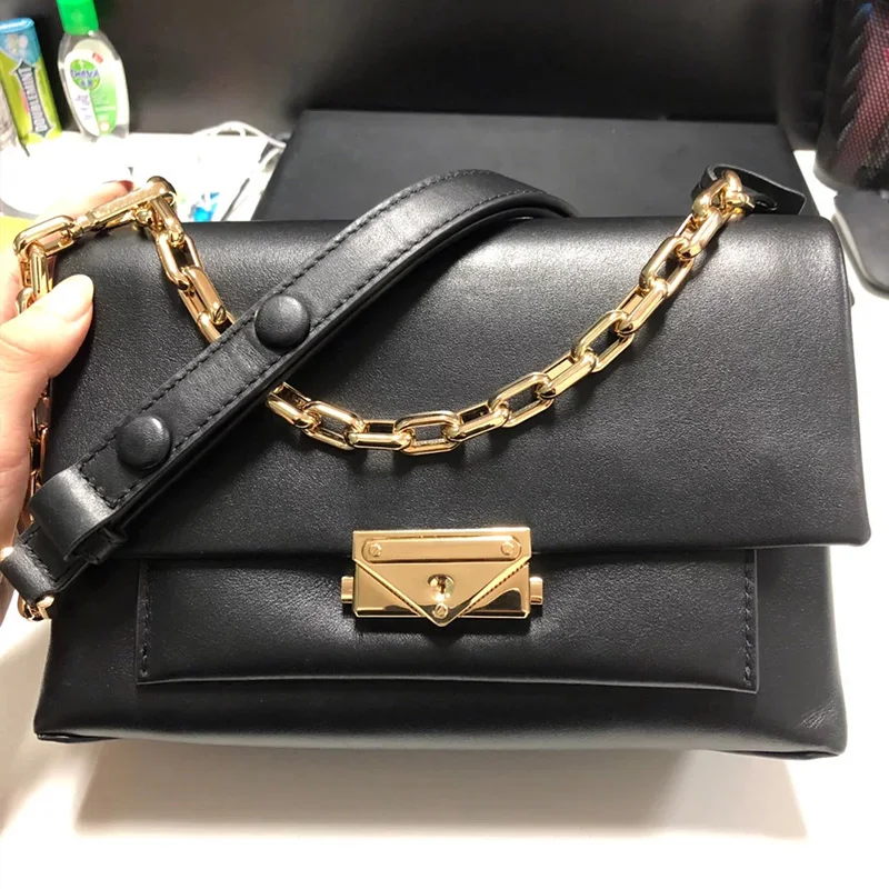 Famous Bags Brand Women Street Real Leather Cowhide Small Chains Bag Fashion Wedding Party Lady Red Shoulder Crossbody | Багаж и сумки