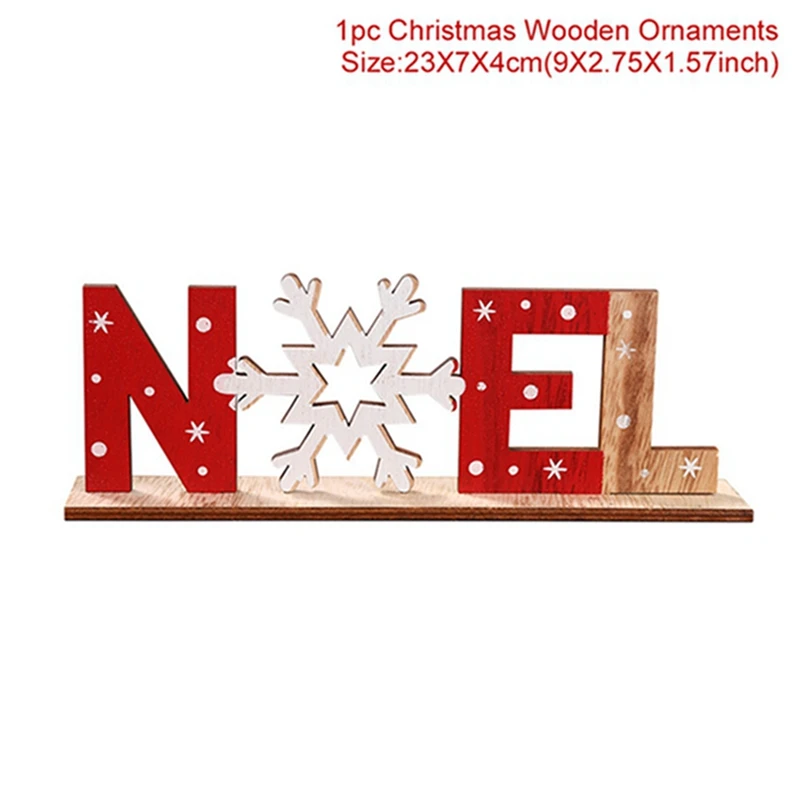 Рождественские деревянные рождественские украшения, рождественская подвеска, Рождественский Декор для дома, Рождественский Декор, новогодние подарки - Цвет: Noel