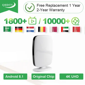 

QHDTV IPTV Arabic Netherlands Italy Morocco Leadcool R9 Android 8.1 TV Box IPTV Spain Germany Belgium IP TV No App Included