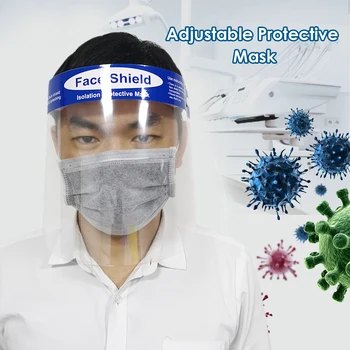 

Protective Face Mask Anti-spitting Isolation Dust-proof Anti-fog Mask Adjustable Length Full Face Safety Mask