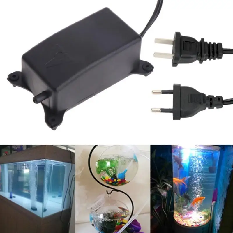 Bomba de aire de acuario ultrasilenciosa, bomba de oxígeno para pecera doméstica, aireador acuático, bomba de elevación de aire para suministros para mascotas acuáticas, peces