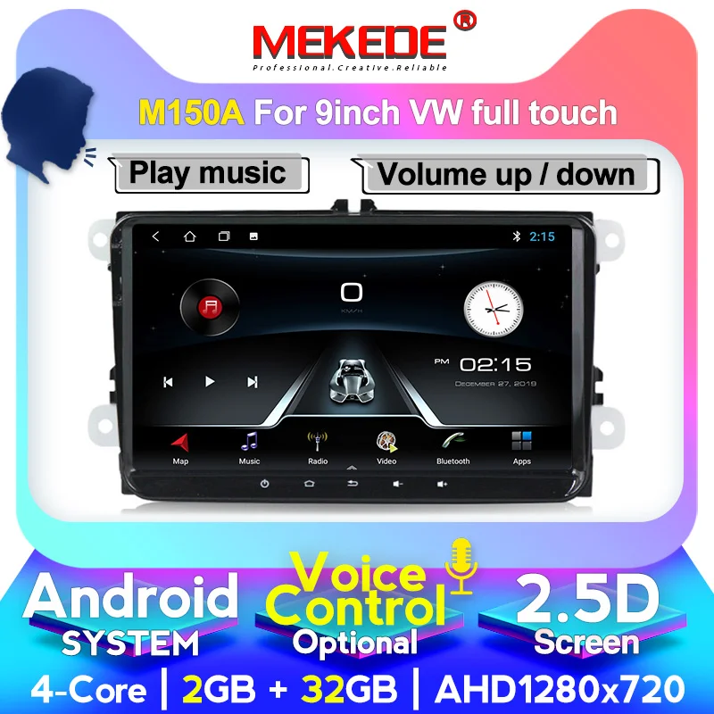 Автомобильный мультимедийный плеер MEKEDE 2 din 8 ядер GPS Navi Android 10 Автомагнитола для