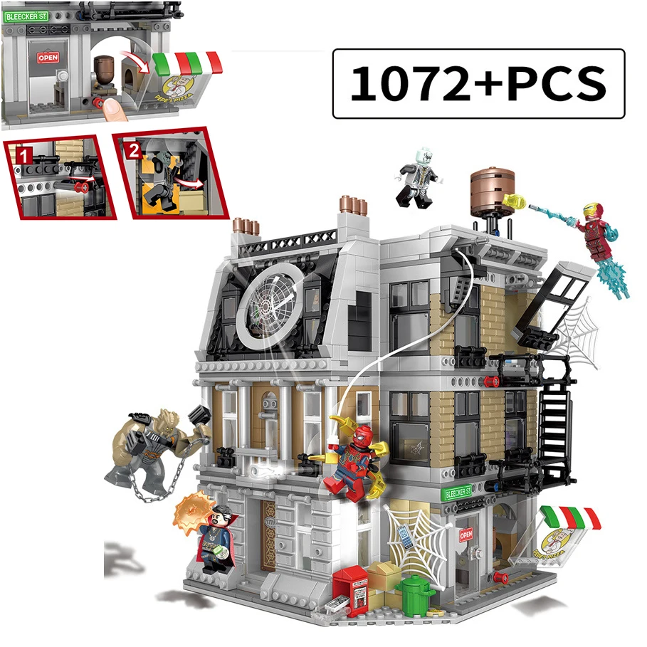 

Legolyed 10840 Avengers Infinity War Sanctum Sanctorum Showdown Spider-Man Iron Man Building Blocks Brick Set Toys For Children