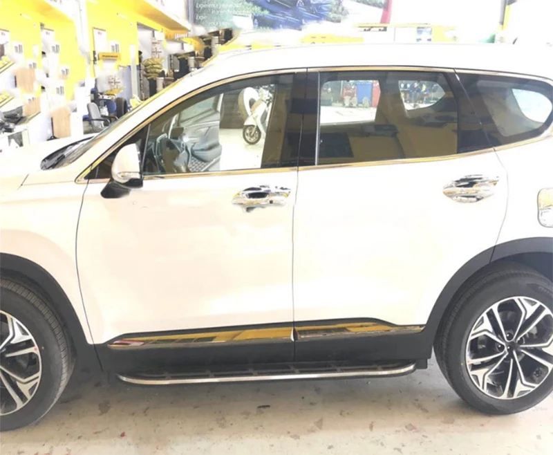 Боковые ступени автомобиля для Hyundai Santa Fe 2019 2020 подножка nerf балка новой боковой
