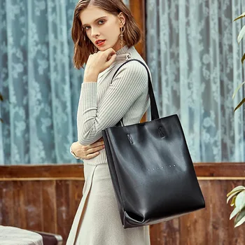 

Spring and summer new color matching female bag leather bucket bag fashion ladies bag cowhide versatile portable women bag