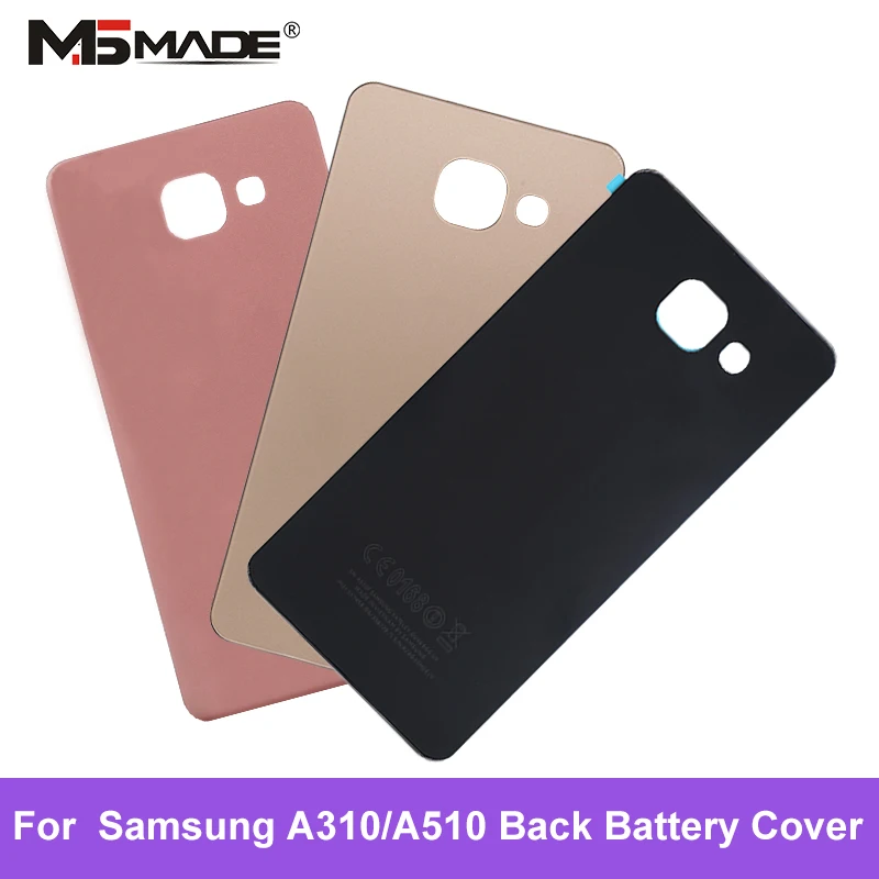 Задняя крышка для SAMSUNG Galaxy A3 A5 A310 A510 задняя крышка для батареи стеклянная крышка Задняя Дверь Корпус чехол запасные части