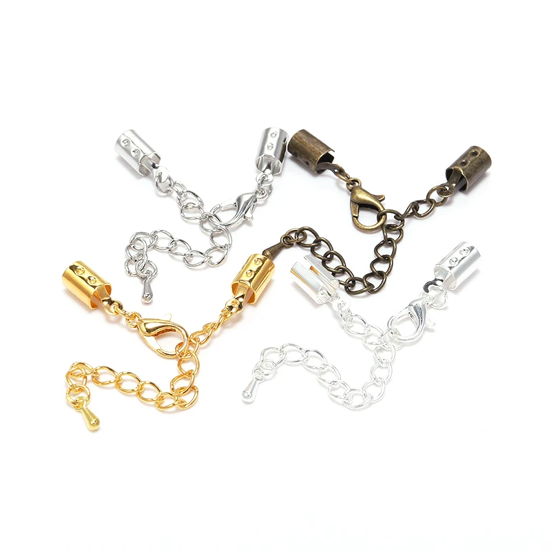 10pcs Lobster Clasps Hooks Extender Chain Connector For DIY Bracelet Necklace Jewelry Findings