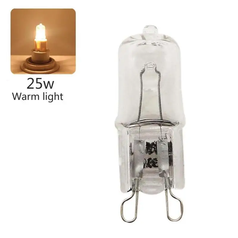 5/10pcs G9 Halogen Oven Cooker Lamp Light Bulb Clear Capsule 240V 25W