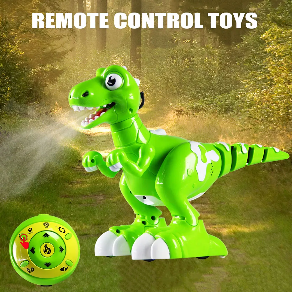 

Hot Sale Fog Spray Dinosaur Toy with Remote Control Multifunction Music Dancing Kids Toys