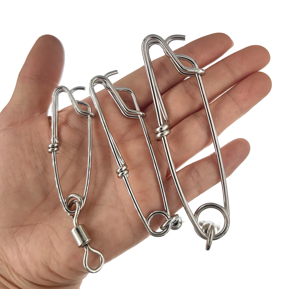 VEPEPE 100 Pcs Power Fishing Clips, Stainless Steel Sea