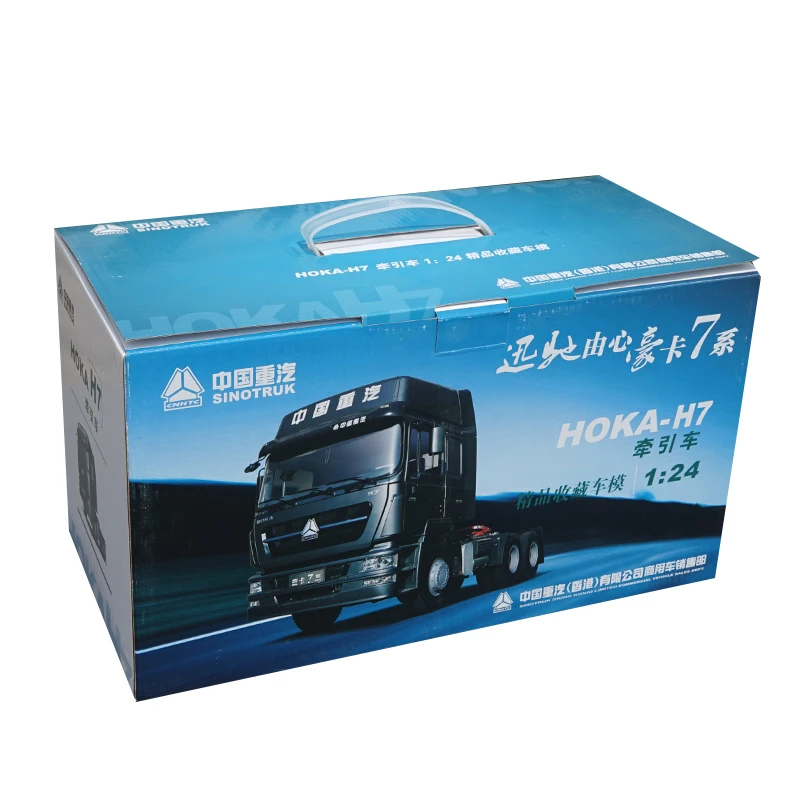 Оригинальный завод 1:24 литье под давлением Sinotruk Hoka H7 полуприцеп тракторный