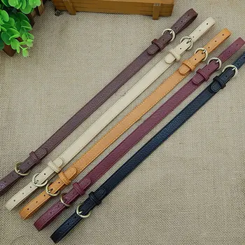 

47~54CM Double-ended Adjust Handbag Belt Handle Shoulder Bag Strap for DIY Solid Color PU Leather Replacement Bag Accessories