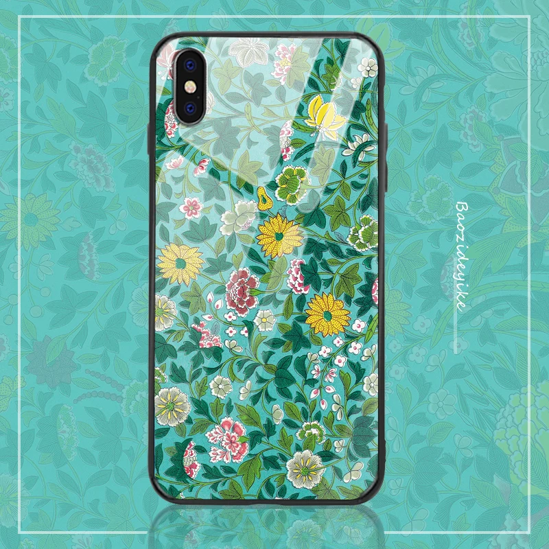 Chinese style for to iphone xr case ip x xs max 6/7 / 8p 11 tempered glass mobile phone tpu matte art shell anti-fall | Мобильные