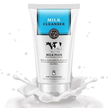 

HANCHAN Milk Face Wash Facial Cleanser Nourishing Foam Moisturizing Whitening Anti-Spots Marks Deep Clean Cleanser