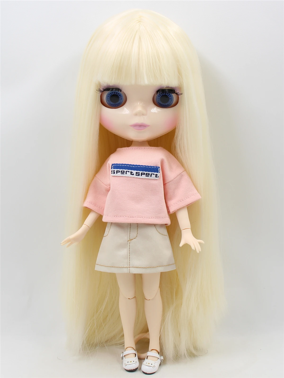 Tabitha – Premium Custom Neo Blythe Doll with Blonde Hair, White Skin & Shiny Cute Face 1