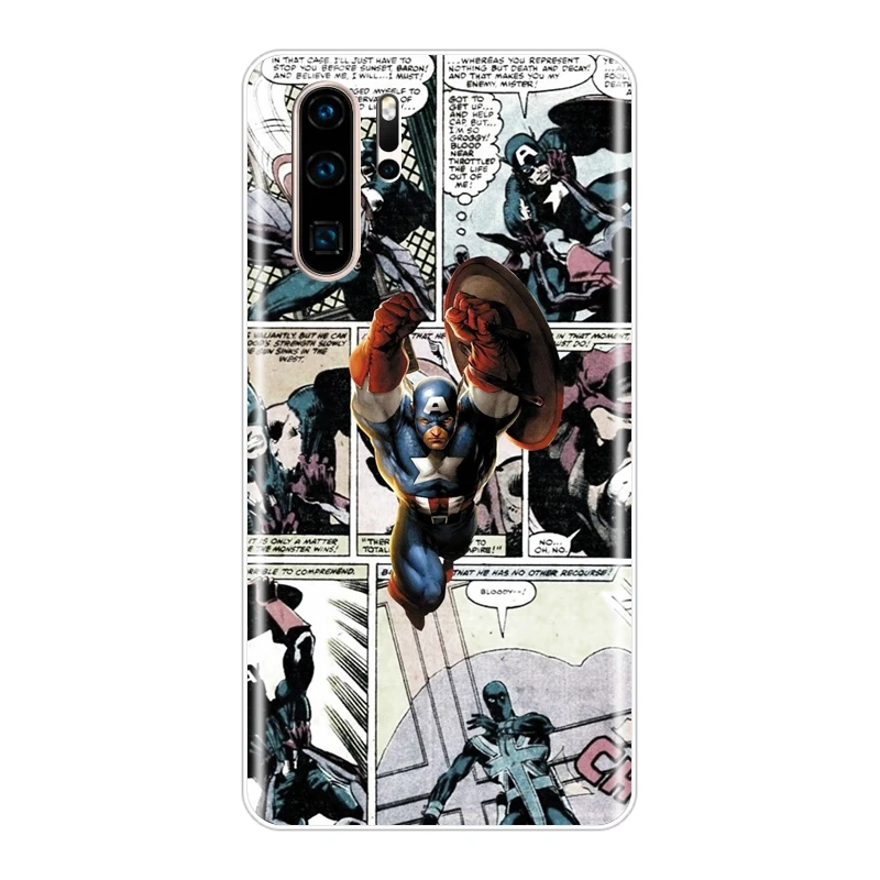 Мягкий силиконовый чехол из ТПУ для телефона huawei P30 Lite Pro P20 Lite Marvel задняя крышка для huawei P Smart Z P Smart Plus - Цвет: No.5