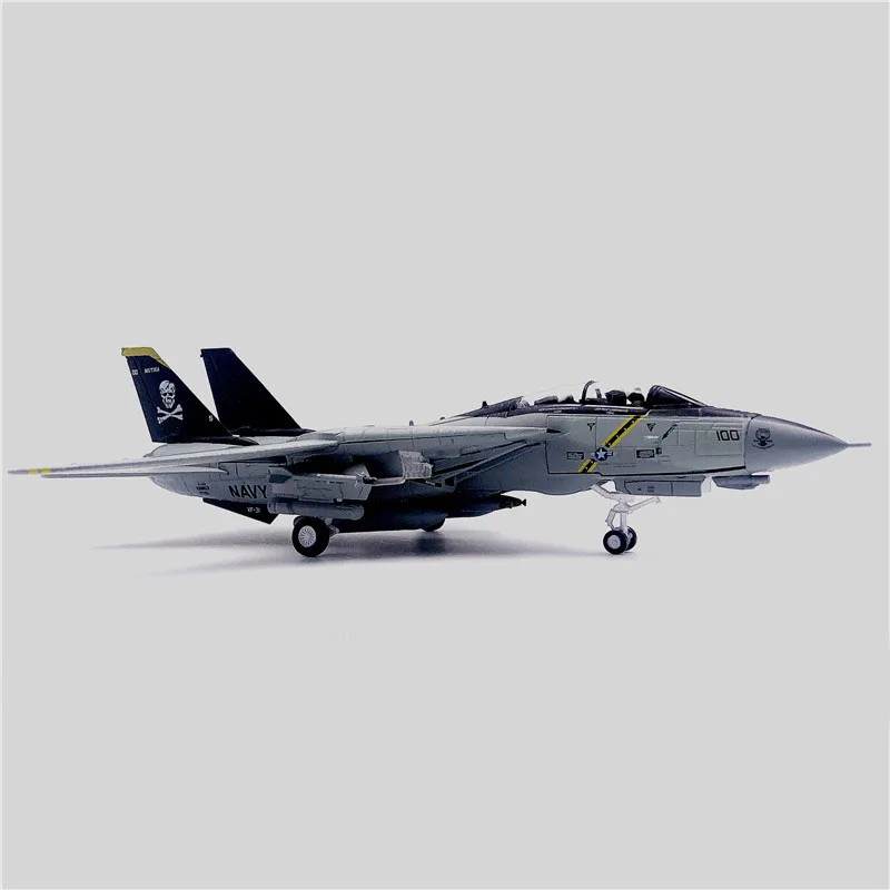 1/100 военная модель игрушки F14 Tomcat F-14A/B боец литой металлический самолет модель игрушка для коллекции подарок