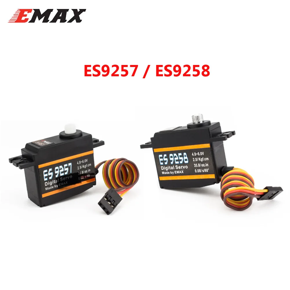 1 шт. EMAX ES9257 ES9258 пластиковый металлический микро цифровой сервопривод 3D для 450