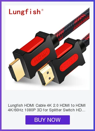 Lungfish длинный HDMI кабель 5 м 7,5 м 10 м 15 м 20 м кабель HDMI 1080 P 3D для сплиттера переключатель PS4 светодиодный ТВ коробка xbox проектор компьютер