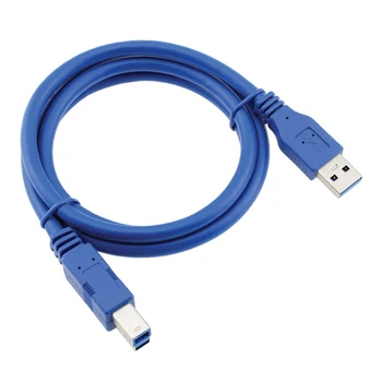 

USB 3.0 Standard A Type to B Type Cable New Generic Male to Male Cable 1m For External Hard Disk