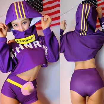 

Sexy Jazz Dance Costume Outfits Women Nightclub Ds Female DJ Singer Dance Costumes Pole Dance Clothing Performance Wear DQS2639