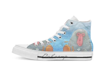 

Hot tea breathable Casual High Top lace-up Canvas shoes sneakers Drop shipping