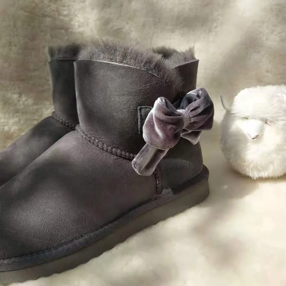 Новинка года; Модные женские зимние классические ботинки из натуральной овечьей кожи; женские ботинки из натуральной овечьей кожи; женская обувь наивысшего качества