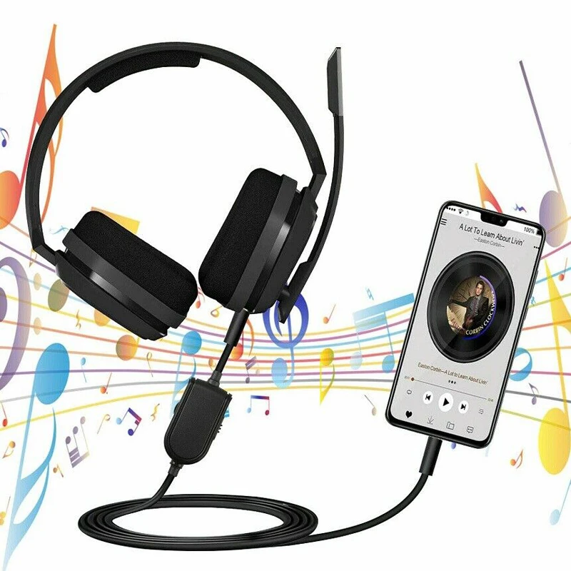 Replacement Audio Cable for Astro A10 A40 Gaming Headset Headphone 3 5mm Jack Compatible with Astro A10 A40 A50 A30 headphone