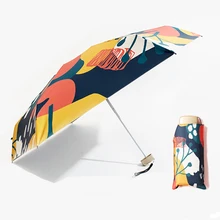 Мини карманный 5 FoldingSunshade Солнечный зонт от дождя для женщин