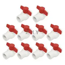 10 шт. сантехника красный Т Ручка полипропиленовый патрубок для трубы шаровой клапан 31 мм x 31 мм