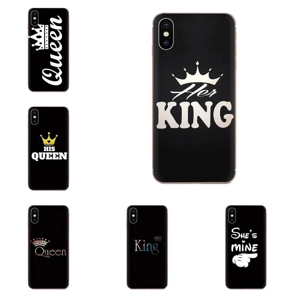 Для Galaxy Alpha Note 10 Pro A10 A20 A20E A30 A40 A50 A60 A70 A80 A90 M10 M20 M30 M40 прекрасный King queen для влюбленной