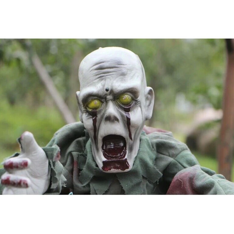 Halloween Crawling Zombie Prop Animated Horror Haunted House Party Floor Decor