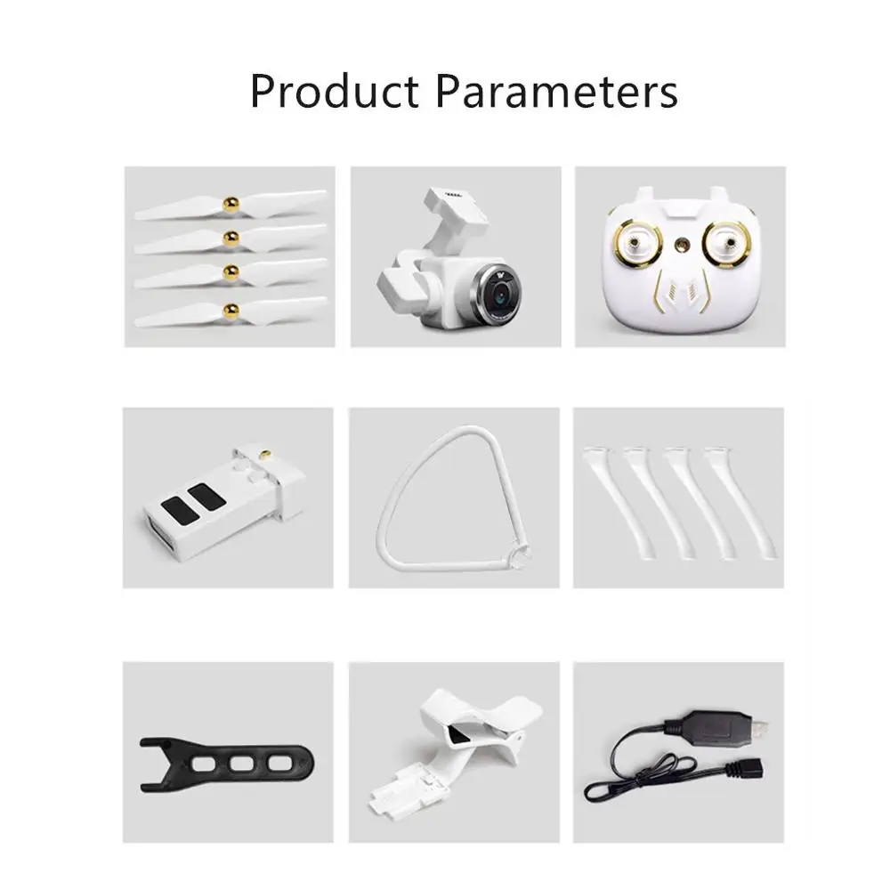 Attop W8 4G Wifi GPS 720P/1080P FPV Camera Real-time Transmission RC Drone Quadcopter With Headless Mode Altitude Hold