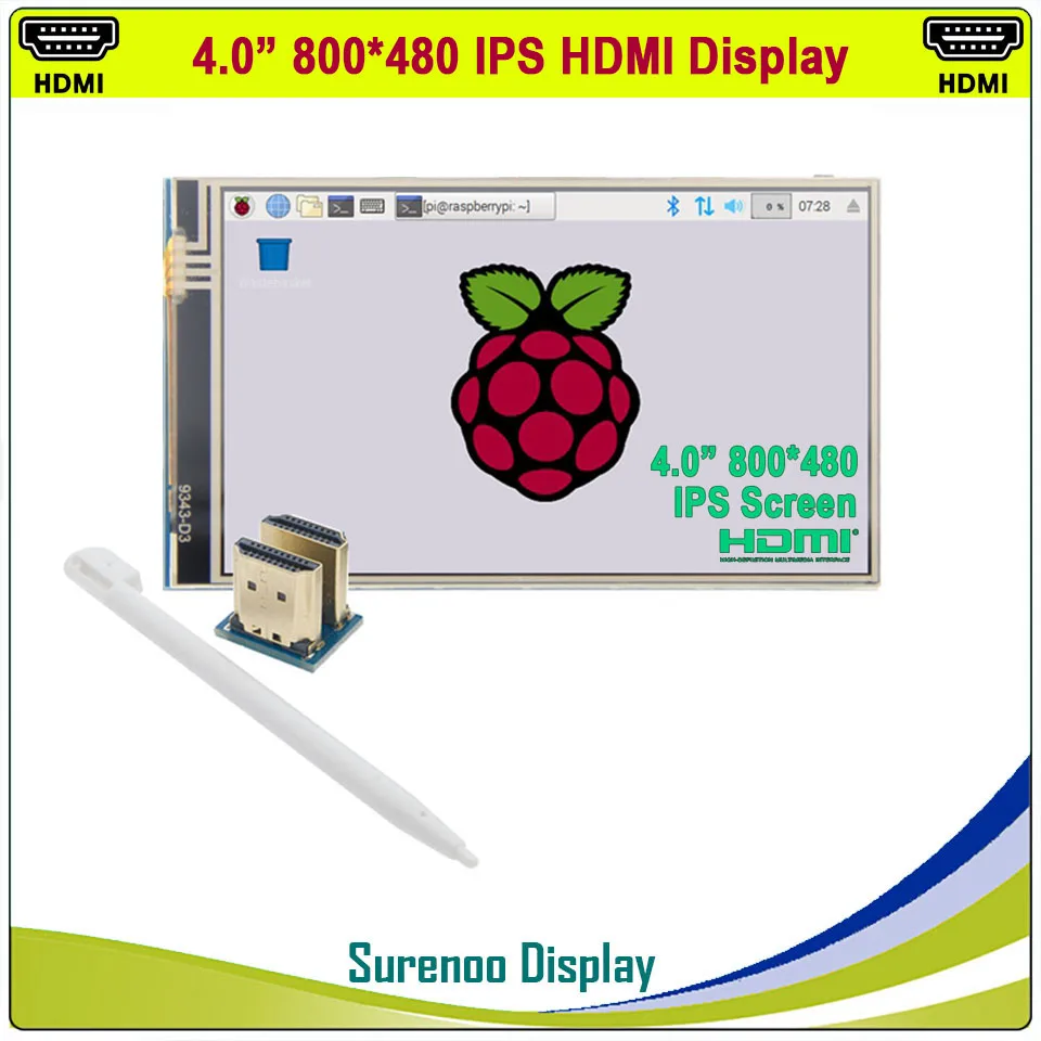 4 0 &quotдюймовый HDMI ЖК дисплей монитор Экран модуль Дисплей с GPIO резистивный