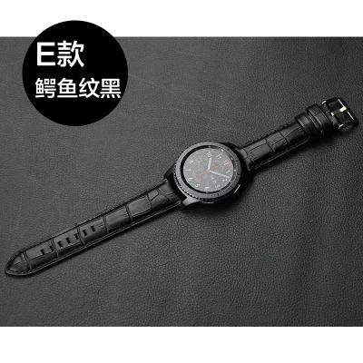 20 22 мм pebble time amazfit 1 2 3 GTR 47 мм pace bip для samsung galaxy watch active 2 gear S2 S3 ремешок huawei GT 2 кожаный ремешок - Цвет ремешка: black