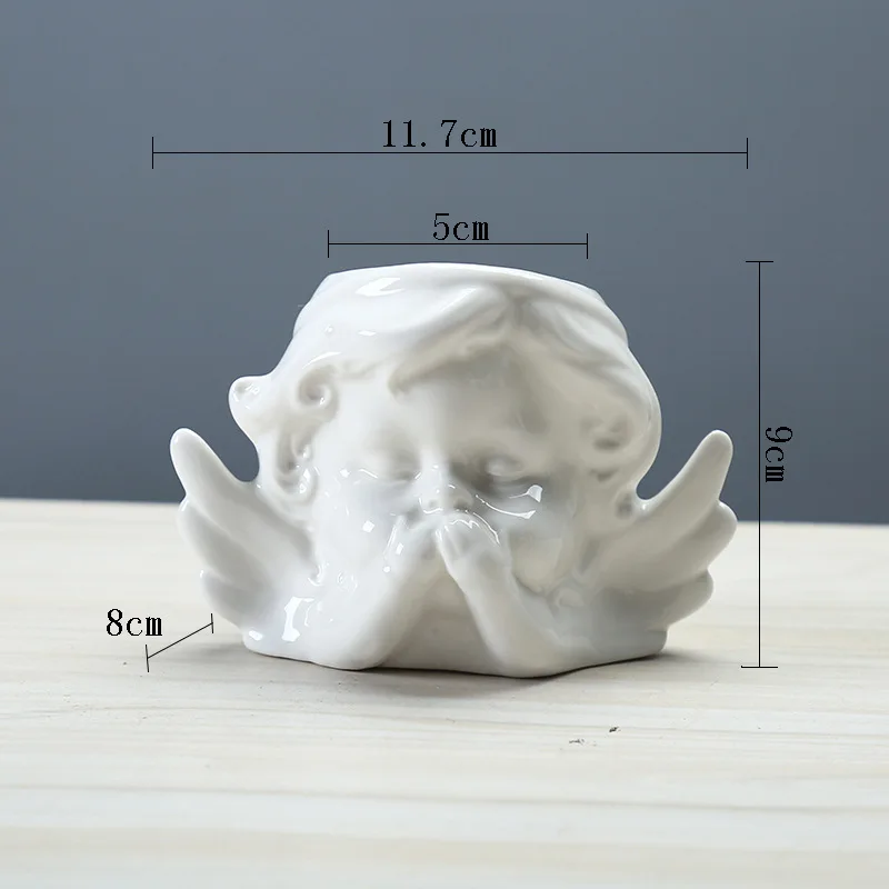 Ceramic Angel Style Flower Pot Design