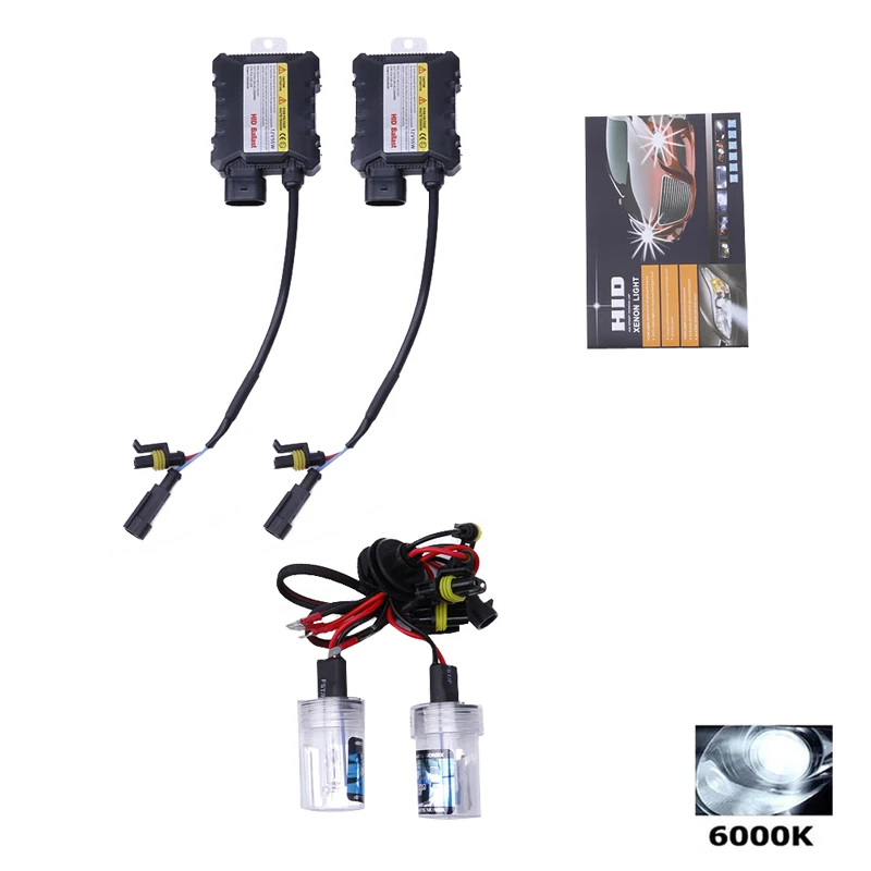 2 шт 4300 k-12000 k H7 HID Ксеноновые фары конверсионные лампы комплект 55W - Испускаемый цвет: 6000k