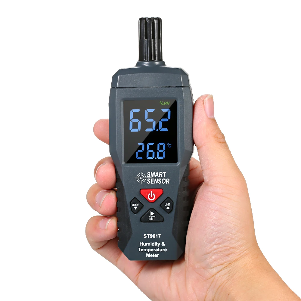 

SMART SENSOR ST9617 Humidity&Temperature Meter Digital LCD Display Humidity Hygrometer Temperature Meter