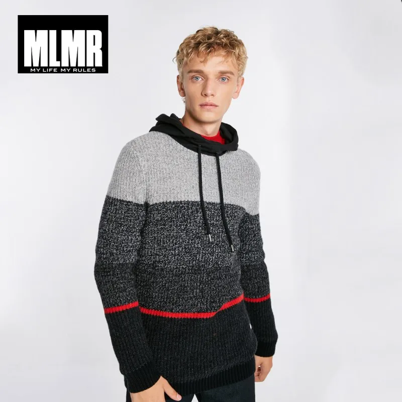 

JackJones men's Stitching color sweater hoodies 218425513