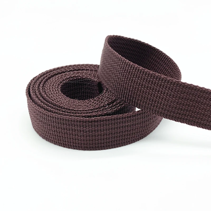 2 yards 20mm Canvas Ribbon Belt Bag Webbing Nylon Webbing Pet Webbing Knapsack Strapping Sewing Bag Belt Accessories #RoLi 